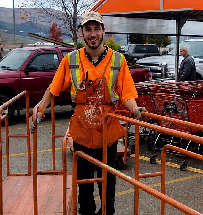 Community Employment participant receiving workplace training