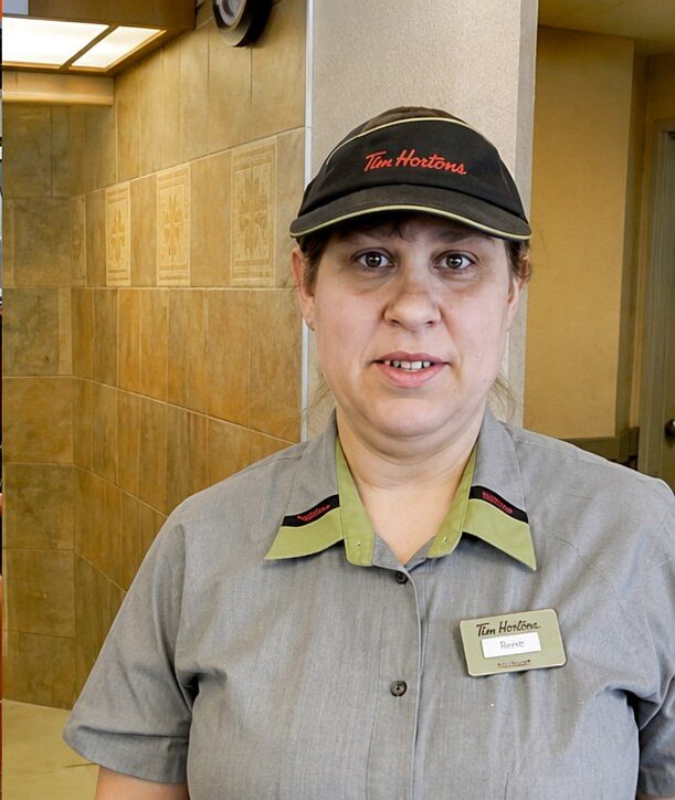 Employee working in an inclusive and supportive local workplace